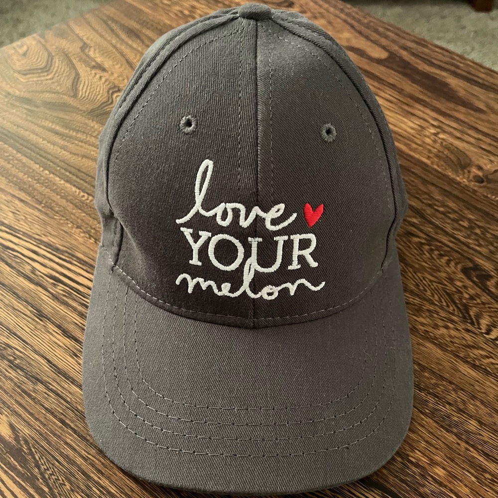 Love Your Melon Crew Cap in Gray with Red Heart